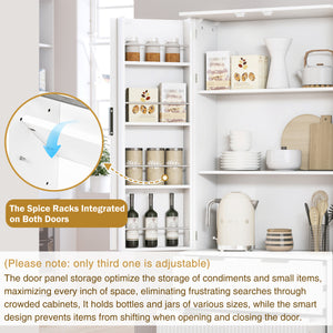 Modern Fluted Buffet Cabinet (71'')