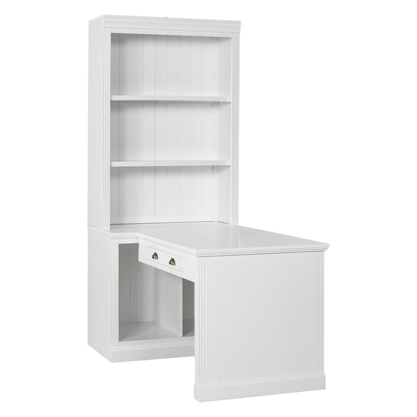Modern Writing Desk with Bookshelf (35'')