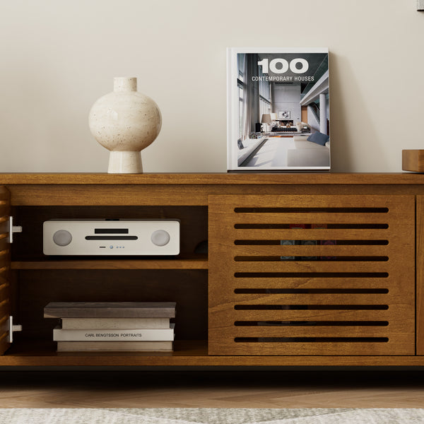 Extendable Wood Media Console (62'')