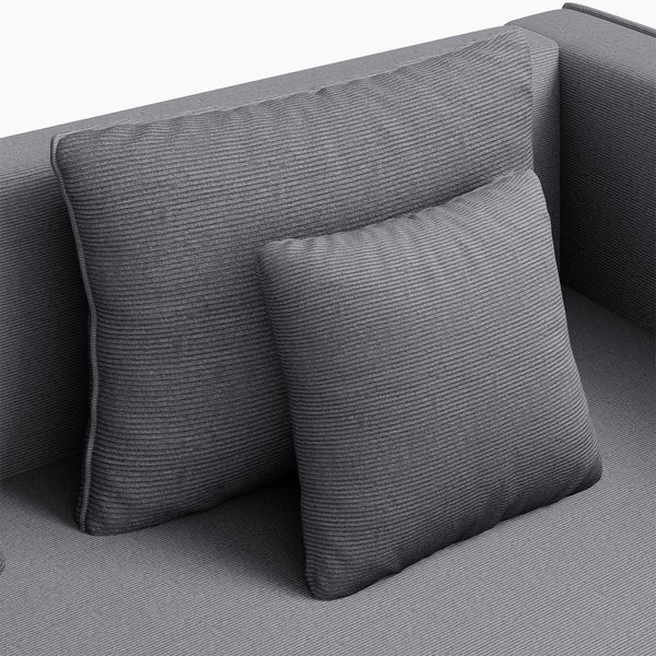 Snooly Convertible Corduroy Sleeper Sofa (82'')