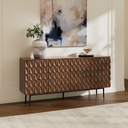 Reco Carved Pattern Wood Sideboard (70'')