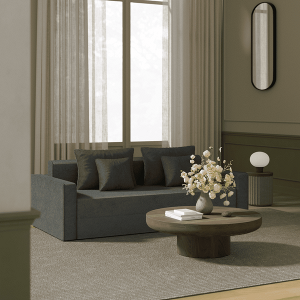 Snooly Convertible Corduroy Sleeper Sofa (82'')