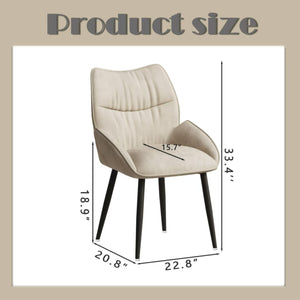 Velvet Upholstered Dining Chairs (Set of 2)