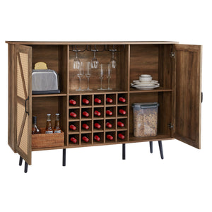 Rustic 2-Door Bar Cabinet (55'')