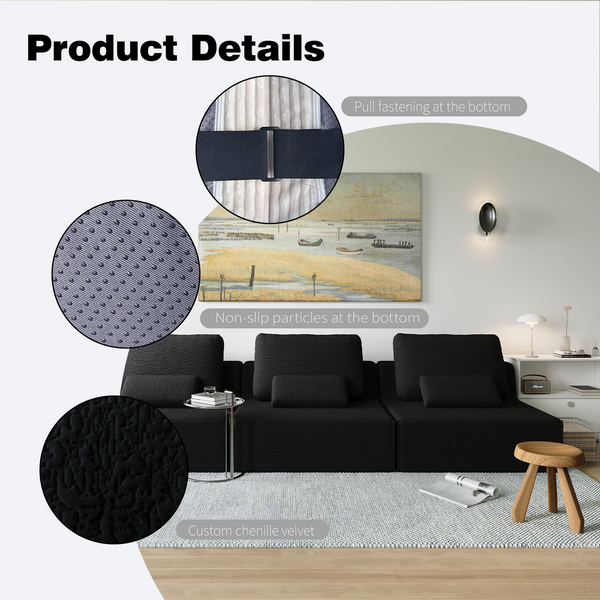 U Shaped Modular Sectional (118'')