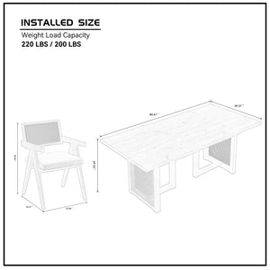 5-Piece Dining Set (70'', 86'')