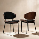 Helios Leather Dining Chairs (Set of 2)