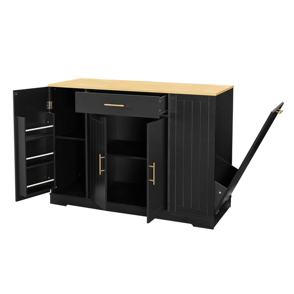 Customizable Storage Kitchen Island (53'')