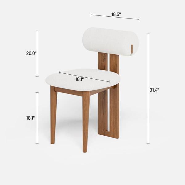 Woce Mid-Century Modern Dining Chairs (Set of 2)