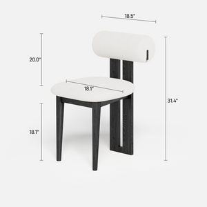 Woce Mid-Century Modern Dining Chairs (Set of 2)