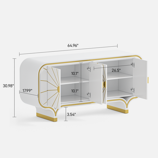 Modern 4-Door Buffet (64'')
