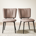 Modern Upholstered Dining Chairs (Set of 2)
