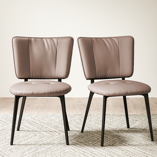 Modern Upholstered Dining Chairs (Set of 2)