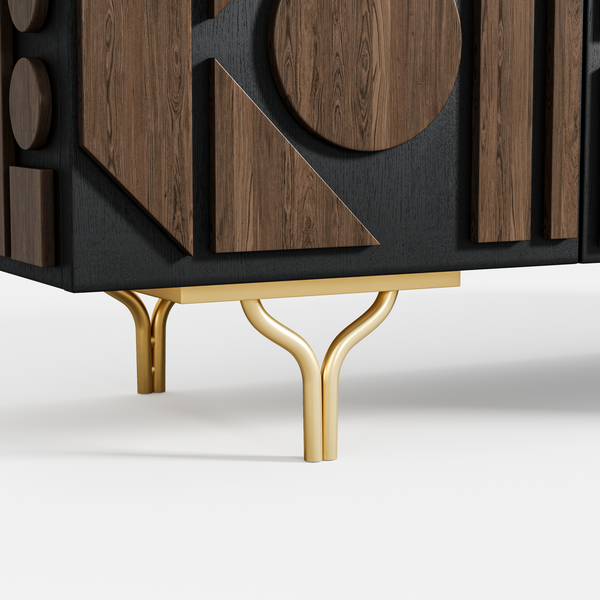 Carved Pattern Media Console (70'')
