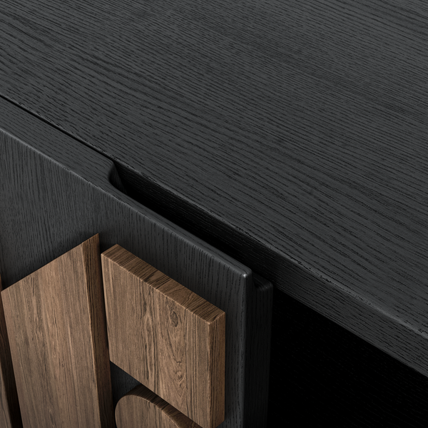 Carved Pattern Media Console (70'')