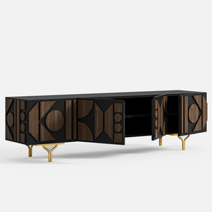 Carved Pattern Media Console (70'')