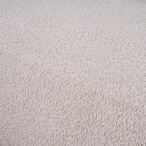 Capri White Bouclé Curved Sectional Sofa (101")