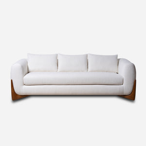 Maeve White Modern Sofa (86")