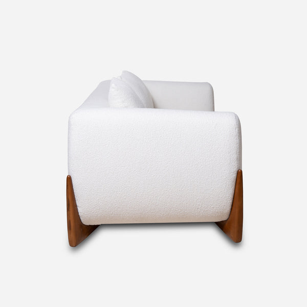 Maeve White Modern Sofa (86")