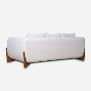 Maeve White Modern Sofa (86")