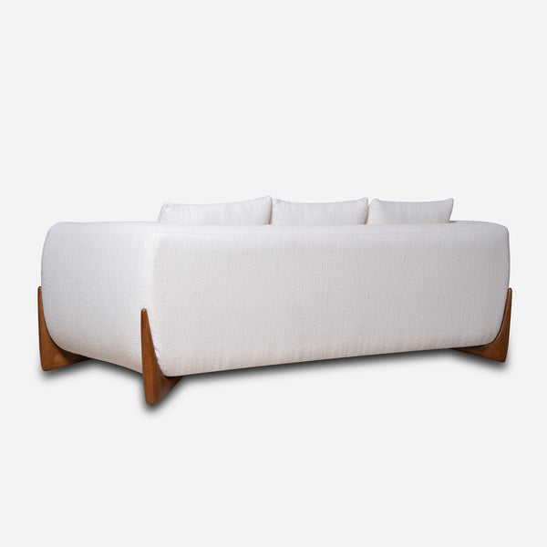 Maeve White Modern Sofa (86")