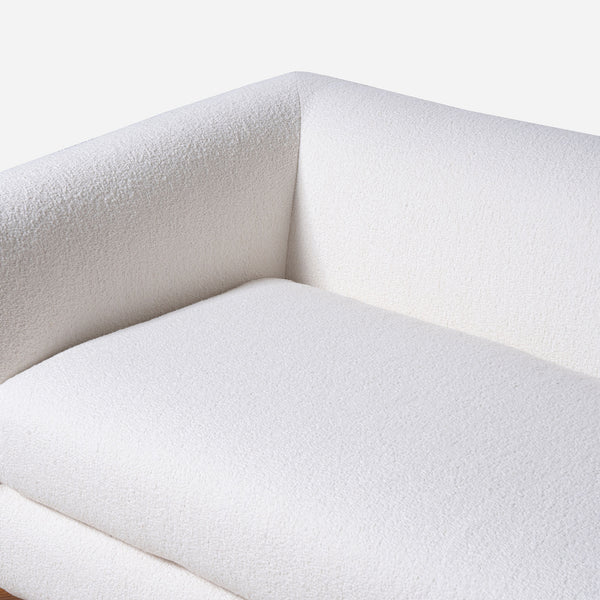 Maeve White Modern Sofa (86")