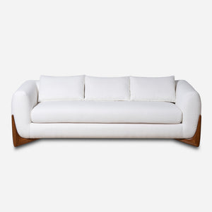 Maeve White Modern Sofa (86")