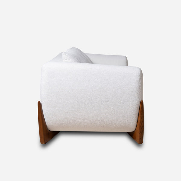 Maeve White Modern Sofa (86")