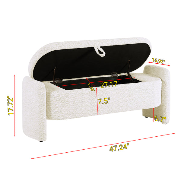 Upholstered Storage Bench (47'')