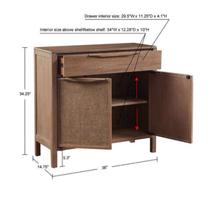 Woven Accent Cabinet (36'')