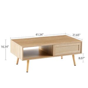Rattan Coffee Table (41'')