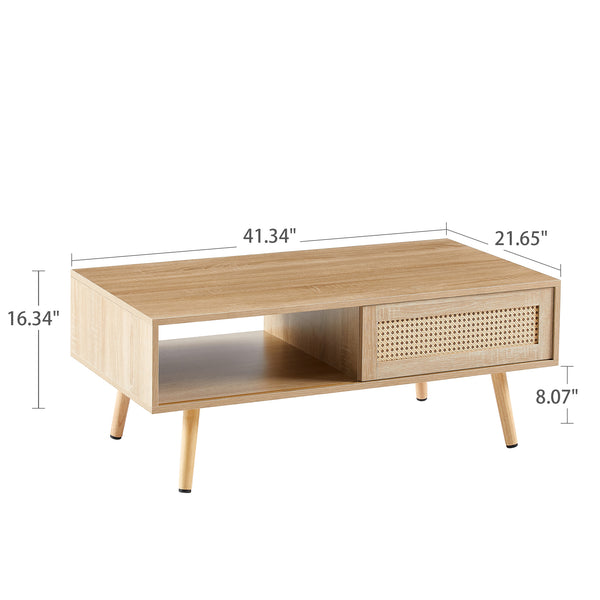 Rattan Coffee Table (41'')