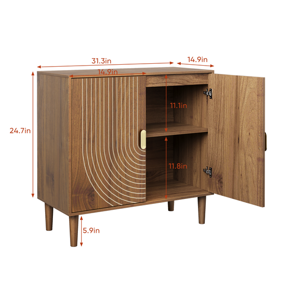 Mid-Century Accent Cabinet (31'')