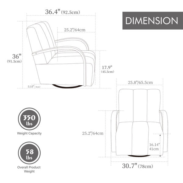 Upholstered Lounge Accent Chair