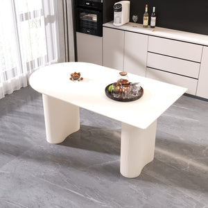 Modern Irregular Dining Table (63'')