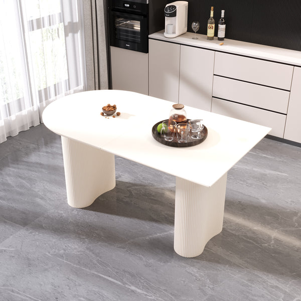 Modern Irregular Dining Table (63'')