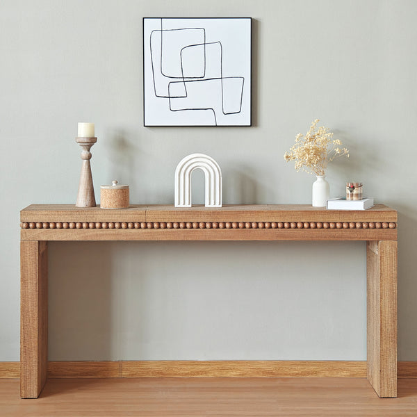 Rustic Wood Console Table (64'')