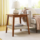 Mid-Century Storage Side Table (23'')