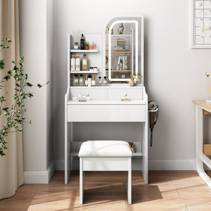 Modern Lighted Makeup Vanity Set (23'')