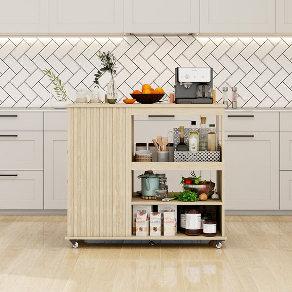 Rolling Kitchen Island Cart (39'')