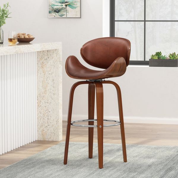 Modern Wood Bar & Counter Stools (Set of 2)