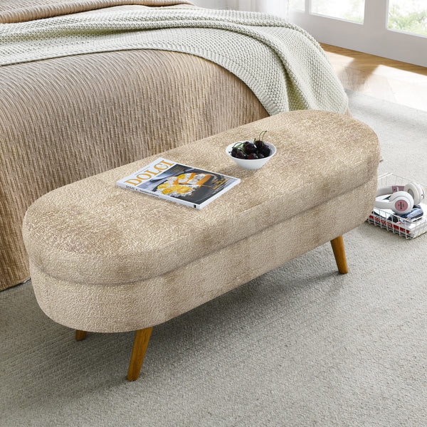 Oval Storage Bench (44'')