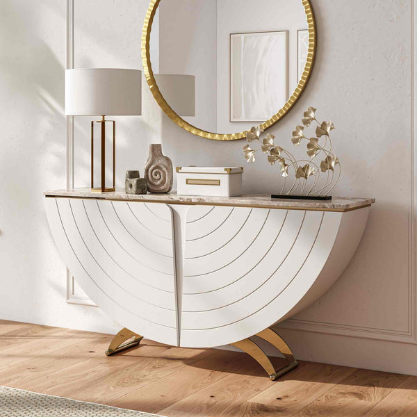 Marble Top Console Table (62'')