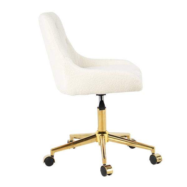 Modern Upholstered Dining Chair with Wheels