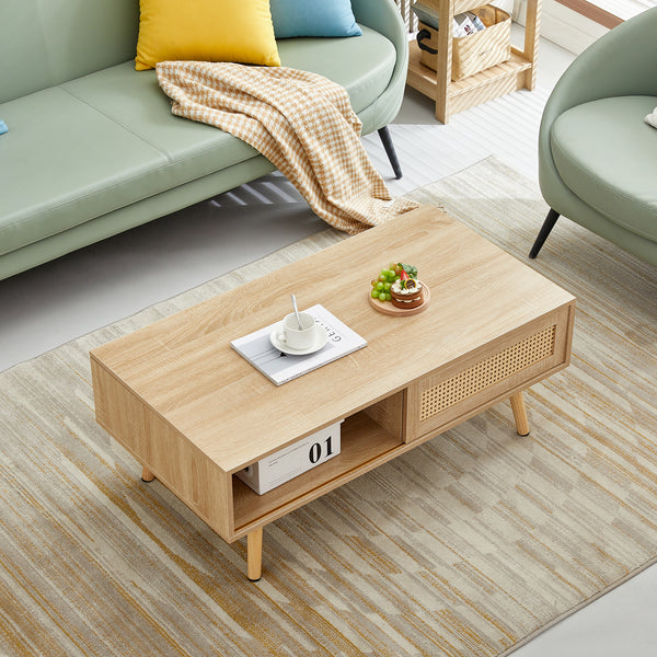 Rattan Coffee Table (41'')