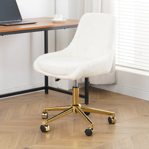 Modern Upholstered Dining Chair with Wheels