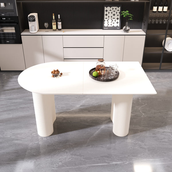 Modern Irregular Dining Table (63'')