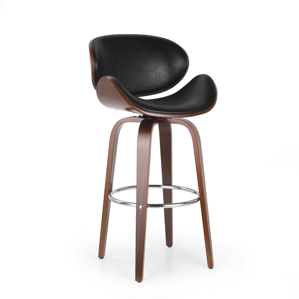 Modern Wood Bar & Counter Stools (Set of 2)