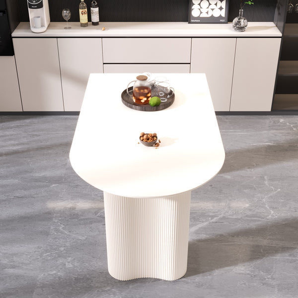 Modern Irregular Dining Table (63'')