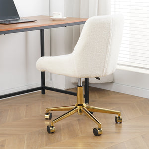 Modern Upholstered Dining Chair with Wheels